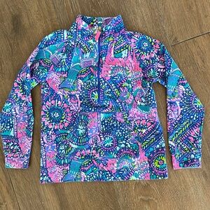 Lilly Pulitzer Kids long sleeve pull over. Size L 8-10.